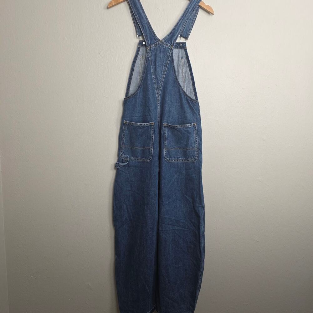 Everlane The Curve Denim Overall Barrel Leg Medium Blue Jumpsuit XS - Picture 9 of 12